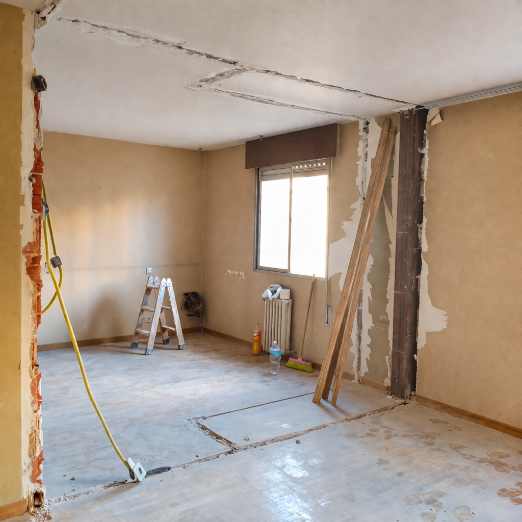 Demolición interior para liberar el espacio y replantear la distribución